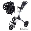Fastfold Square Golf Trolley - Silver/Black -Golf Shop fastfold square golf trolley silver black