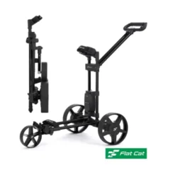 Flat Cat Hybrid Touch Black Electric Golf Trolley -Golf Shop fc tr6