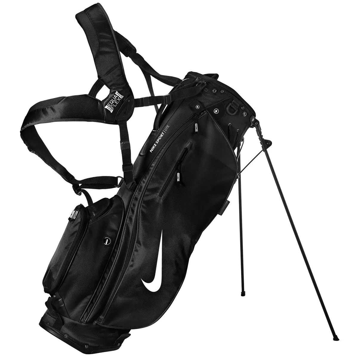 Nike Sport Lite Golf Bag - Black/White 3 Nike Sport Lite Golf Bag - Black/White