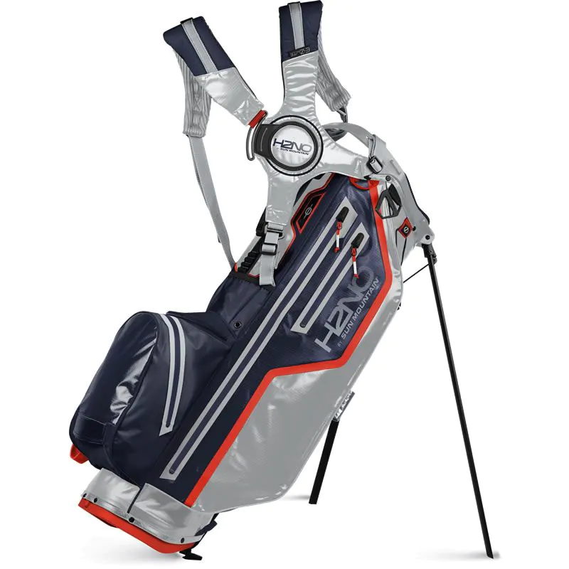 Sun Mountain 2022 H2NO 14 Way Stand Bag - Cadet/Navy/Inferno 3 Sun Mountain 2022 H2NO 14 Way Stand Bag - Cadet/Navy/Inferno