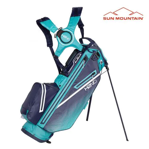 Sun Mountain 2023 H2NO Lite Stand Bag - Bermuda/Navy/White 3 Sun Mountain 2023 H2NO Lite Stand Bag - Bermuda/Navy/White