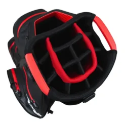 Taylormade Storm Dry Waterproof Cart Bag - Black/Red -Golf Shop taylormade storm dry waterproof cart bag black red n78185 top view aslangolf