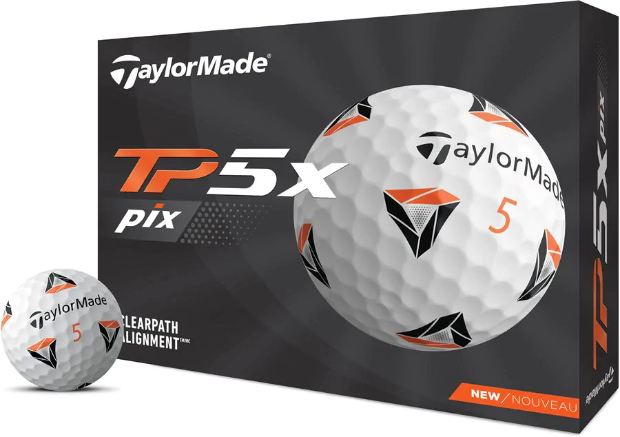 Taylormade Tp5x Pix 2.0 Golf Balls - White/Dozen 3 Taylormade Tp5x Pix 2.0 Golf Balls - White/Dozen