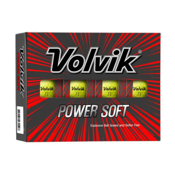 Volvik Powersoft Golf Balls - Yellow 3 Volvik Powersoft Golf Balls - Yellow