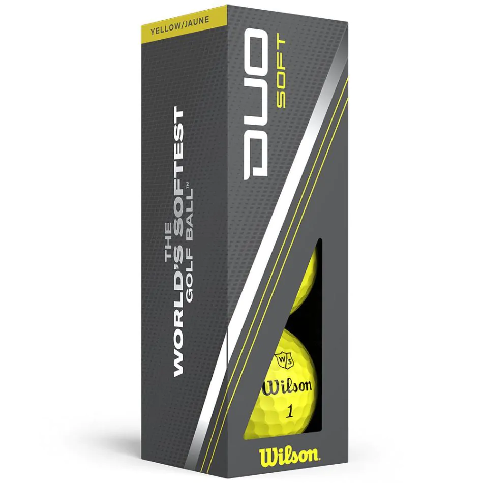 Wilson Staff Duo Soft Yellow Golf Balls - Dozen 4 Wilson Staff Duo Soft Yellow Golf Balls - Dozen - Image 2