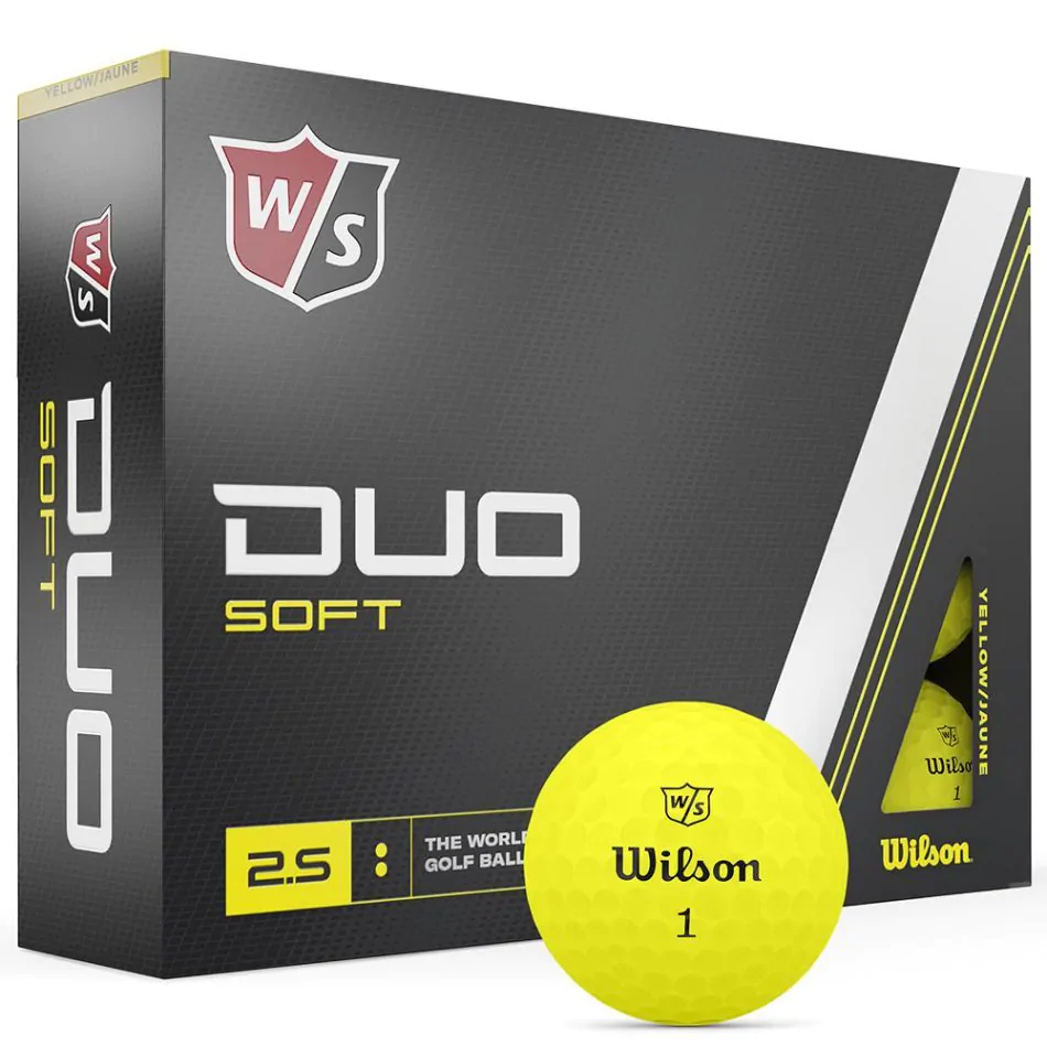 Wilson Staff Duo Soft Yellow Golf Balls - Dozen 6 Wilson Staff Duo Soft Yellow Golf Balls - Dozen - Image 4